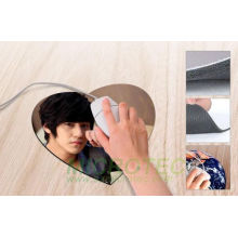 Popular 3mm Heart Shape Mouse Pad (230X200mm)